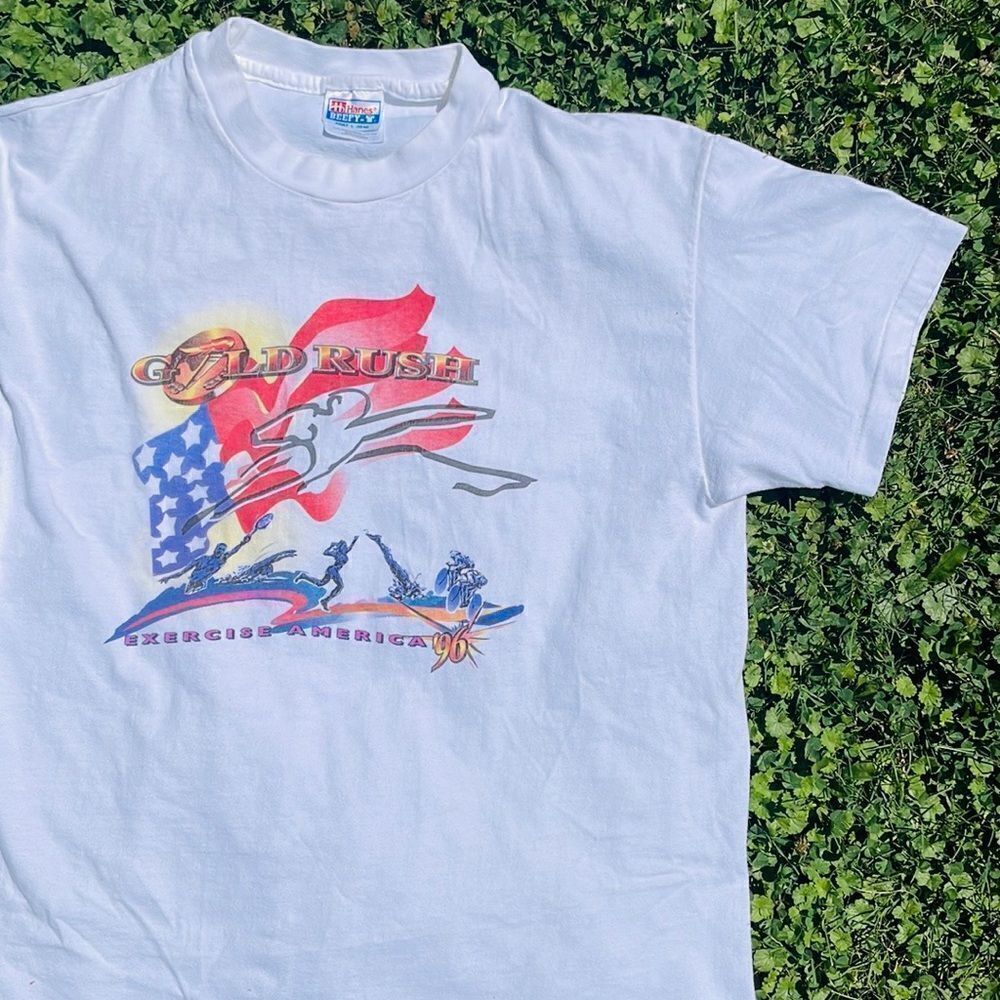 Vintage 1996 Single Stitch “Gold Rush Exercise America” Tee